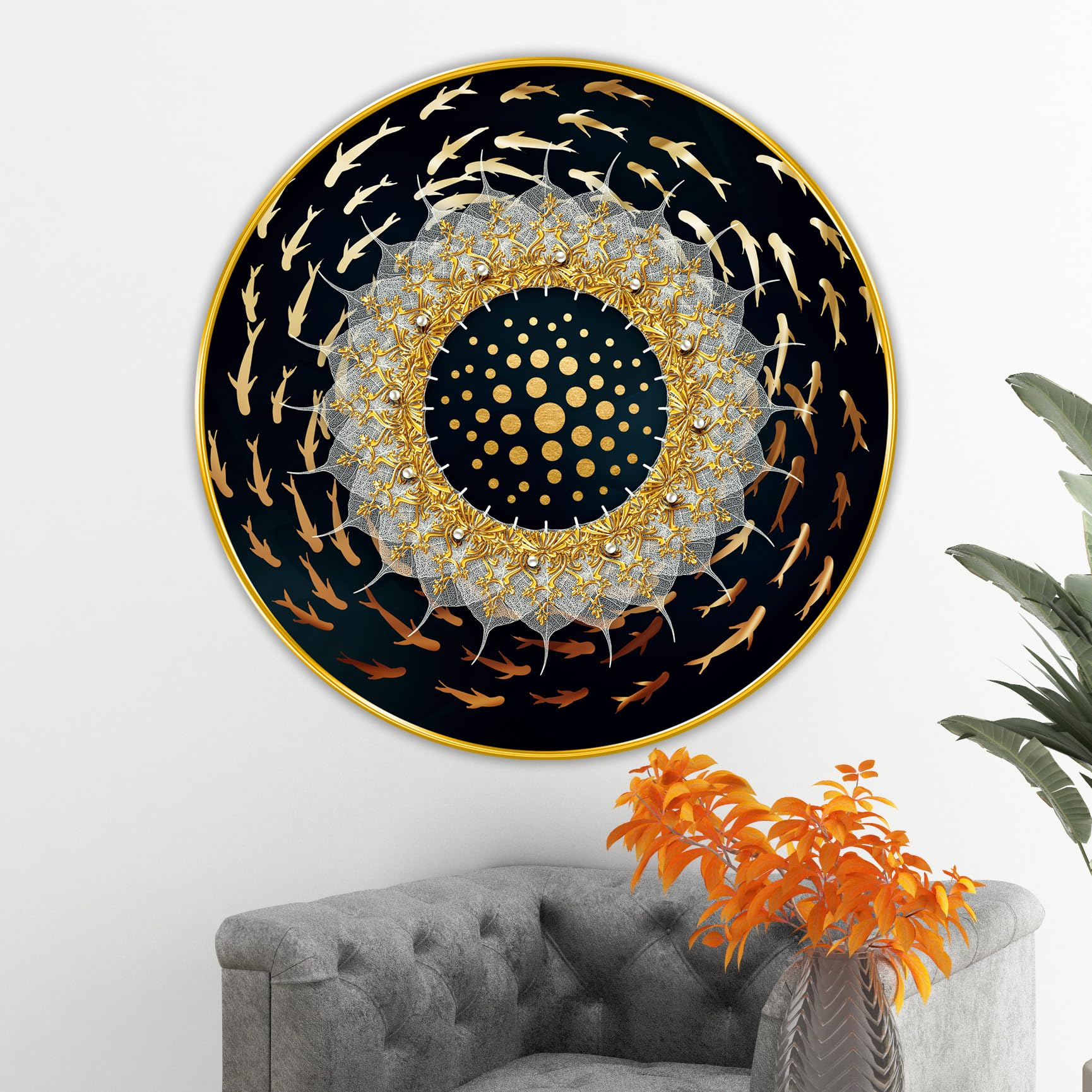Livin'luxe Abstract Bird Painting - Modern Art -18