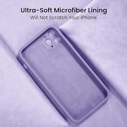 Miniatura 5 de FireNova Funda para iPhone 14 Pro Max, funda de silicona mejorada protección de cámara con 2 protectores de pantalla, forro interior de microfibra