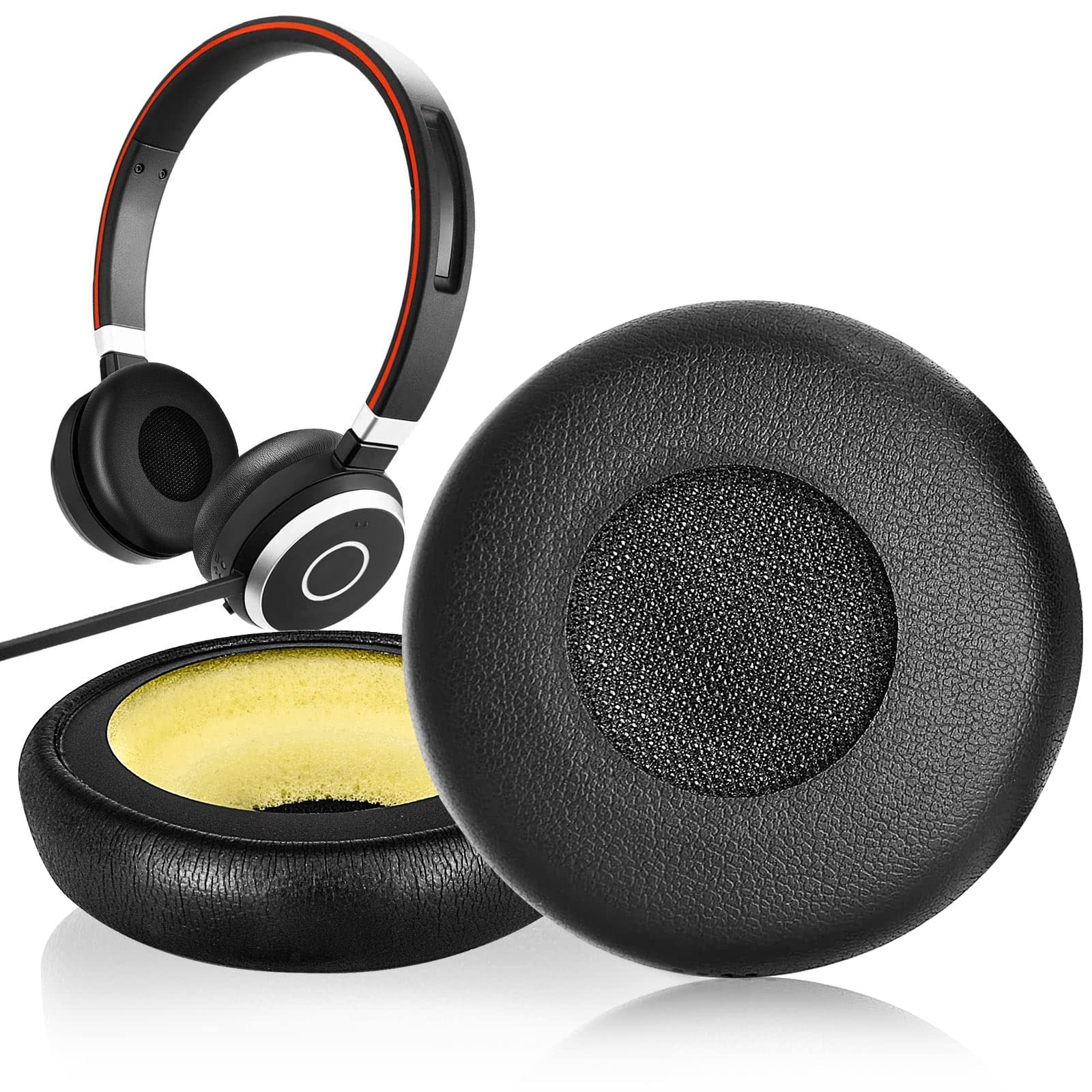 1 Paio Di Cuscinetti Per Le Orecchie In Pelle Di Ricambio