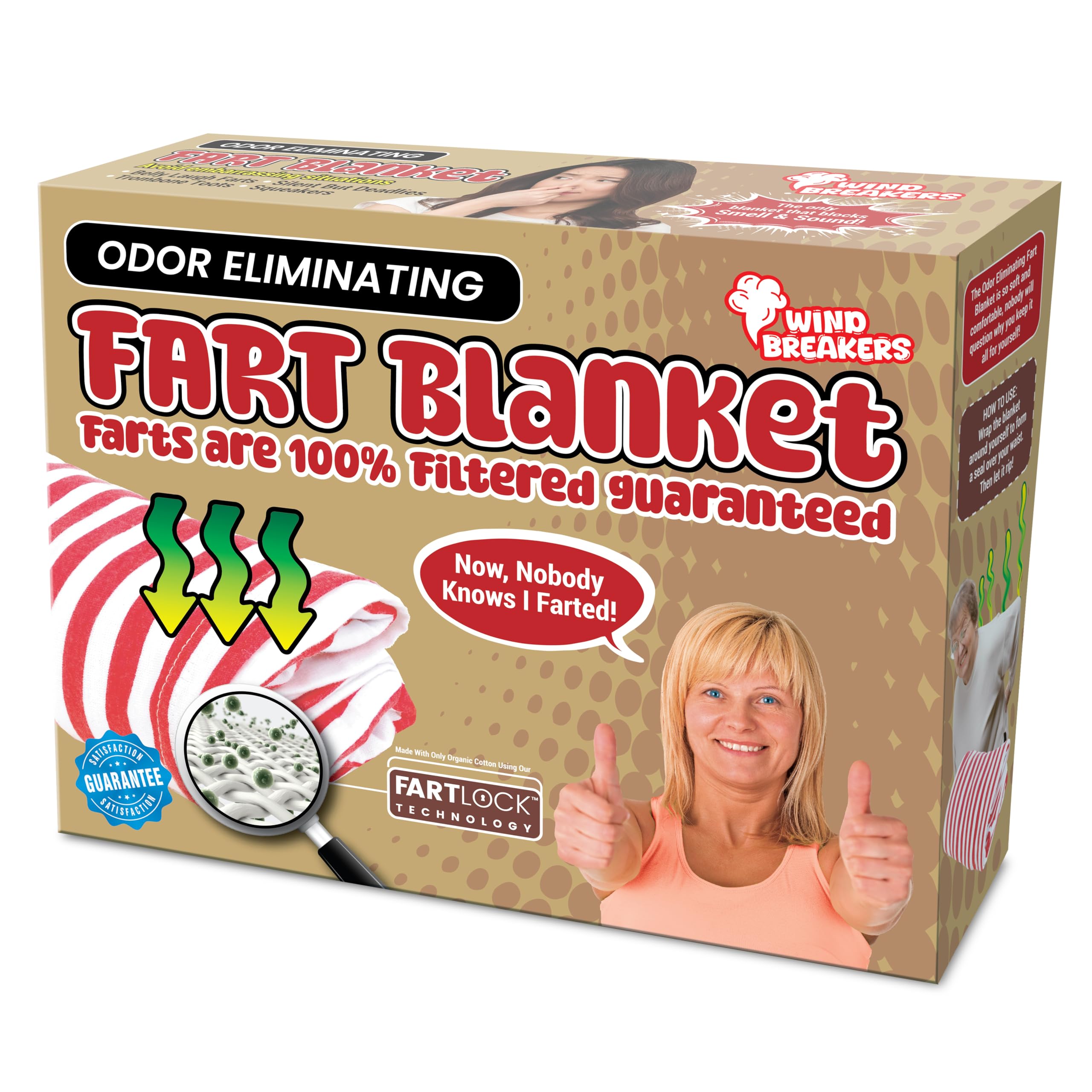 Click to get Fart Blanket  Wrap Your Real Present Inside a Fun