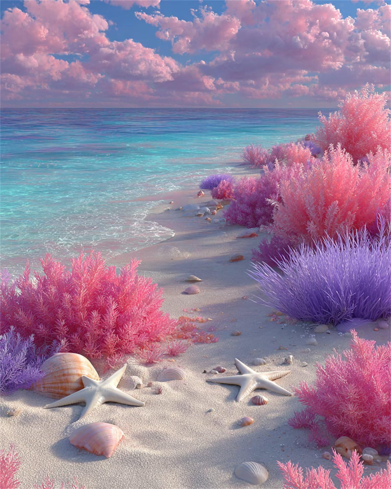 Puzzle 2000 sztuk koral plażowy, puzzle dla dorosłych 2000 elementów, stymulujące łamigłówki, gry logiczne dla całej rodziny, prezent dla miłości i przyjaciela 100 x 70 cm