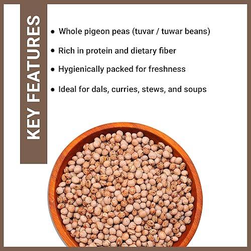 Miniatura 3 de Guisantes de Paloma (Tuwar Entero) 7.05 oz