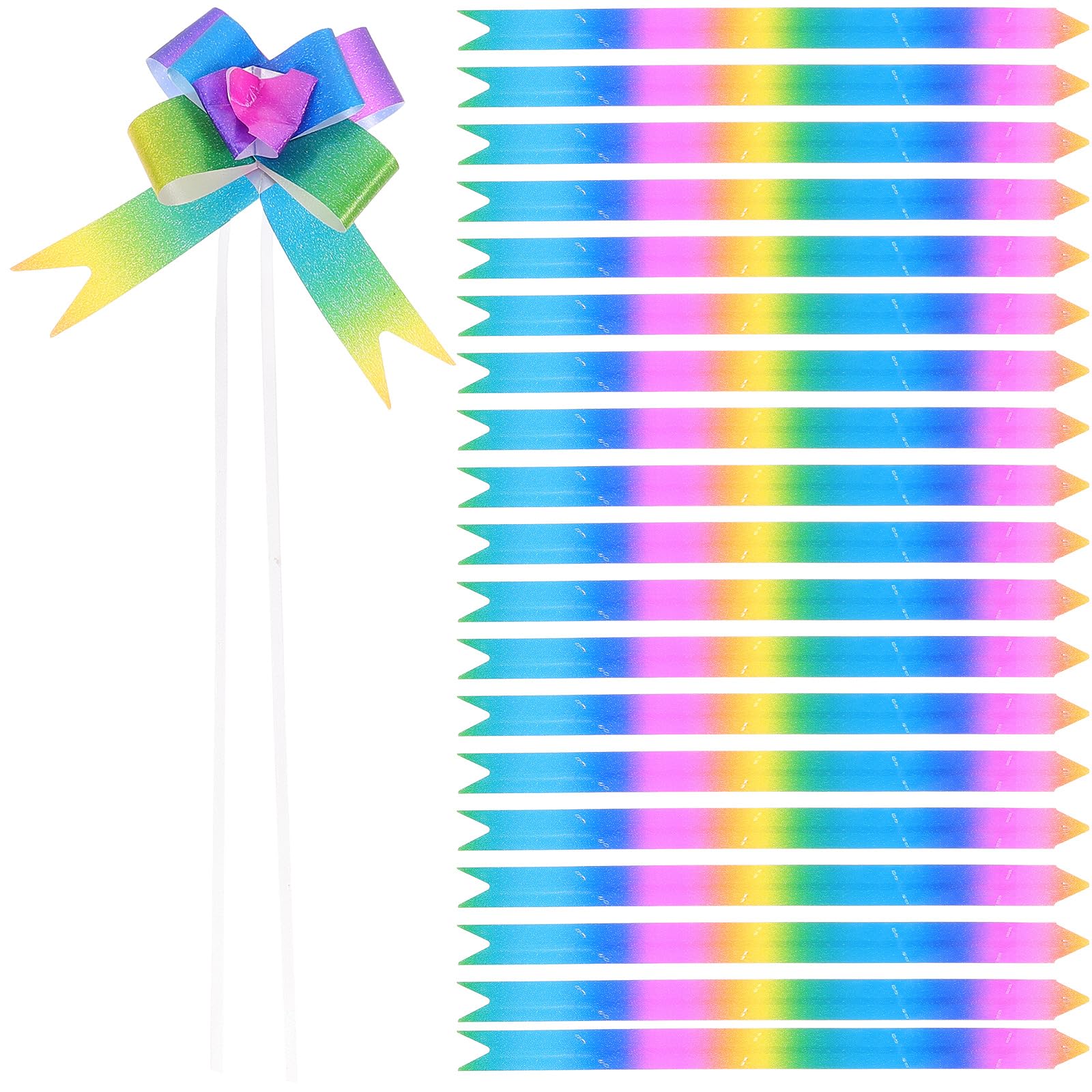 Envolventes de PP BETOOKY degradados 200 unidades con brillo bajo luz para regalos de bodas