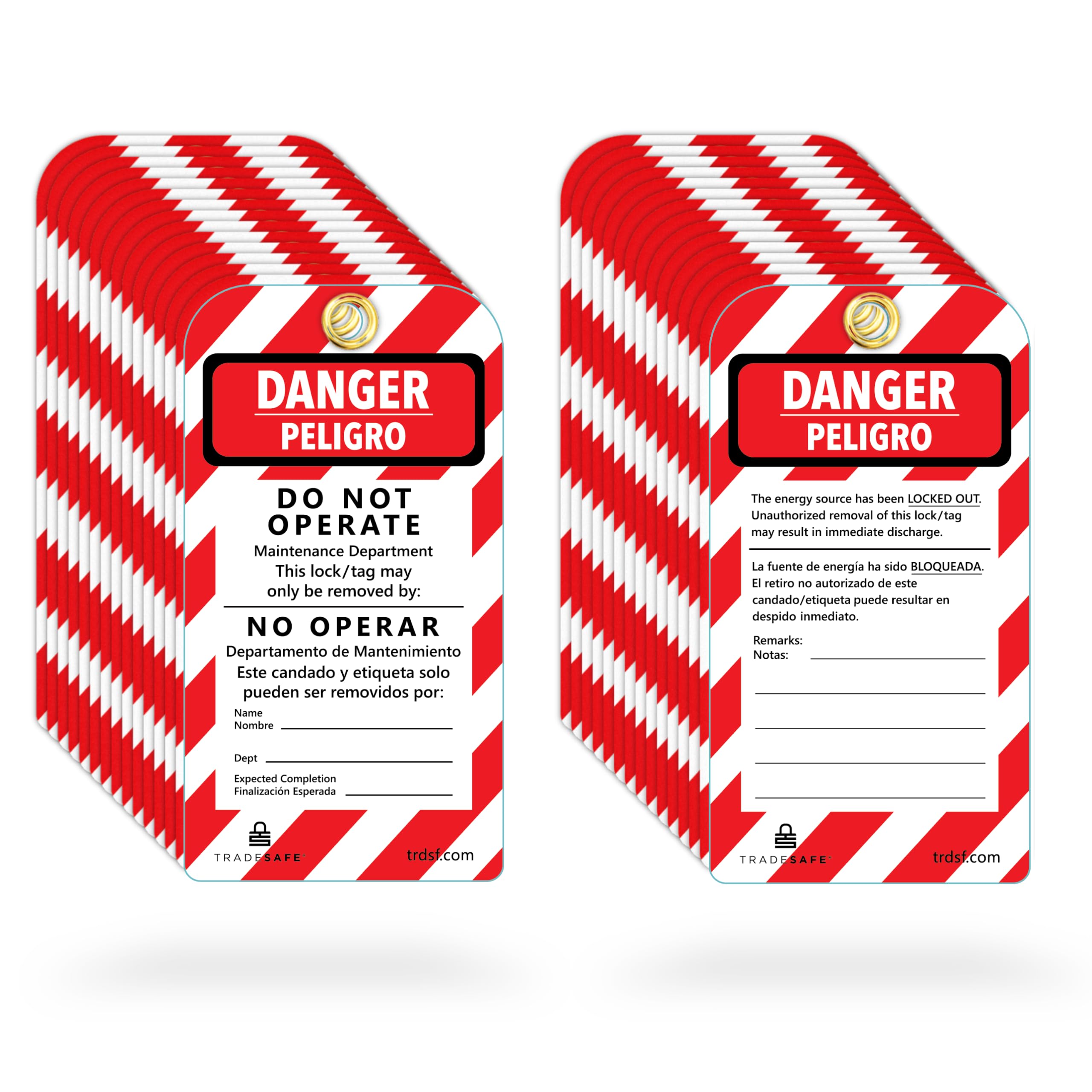 TRADESAFE LOTO Tags - 30 Pack -12