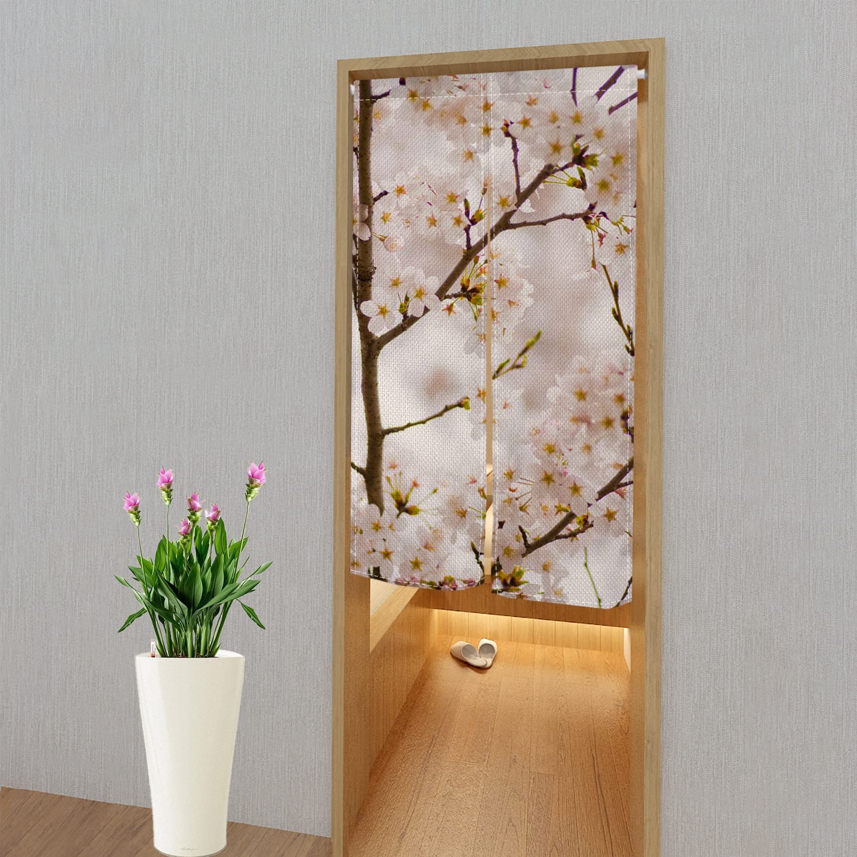 Amazon.com: Leowefowa Noren Japanese Doorway Curtain Window