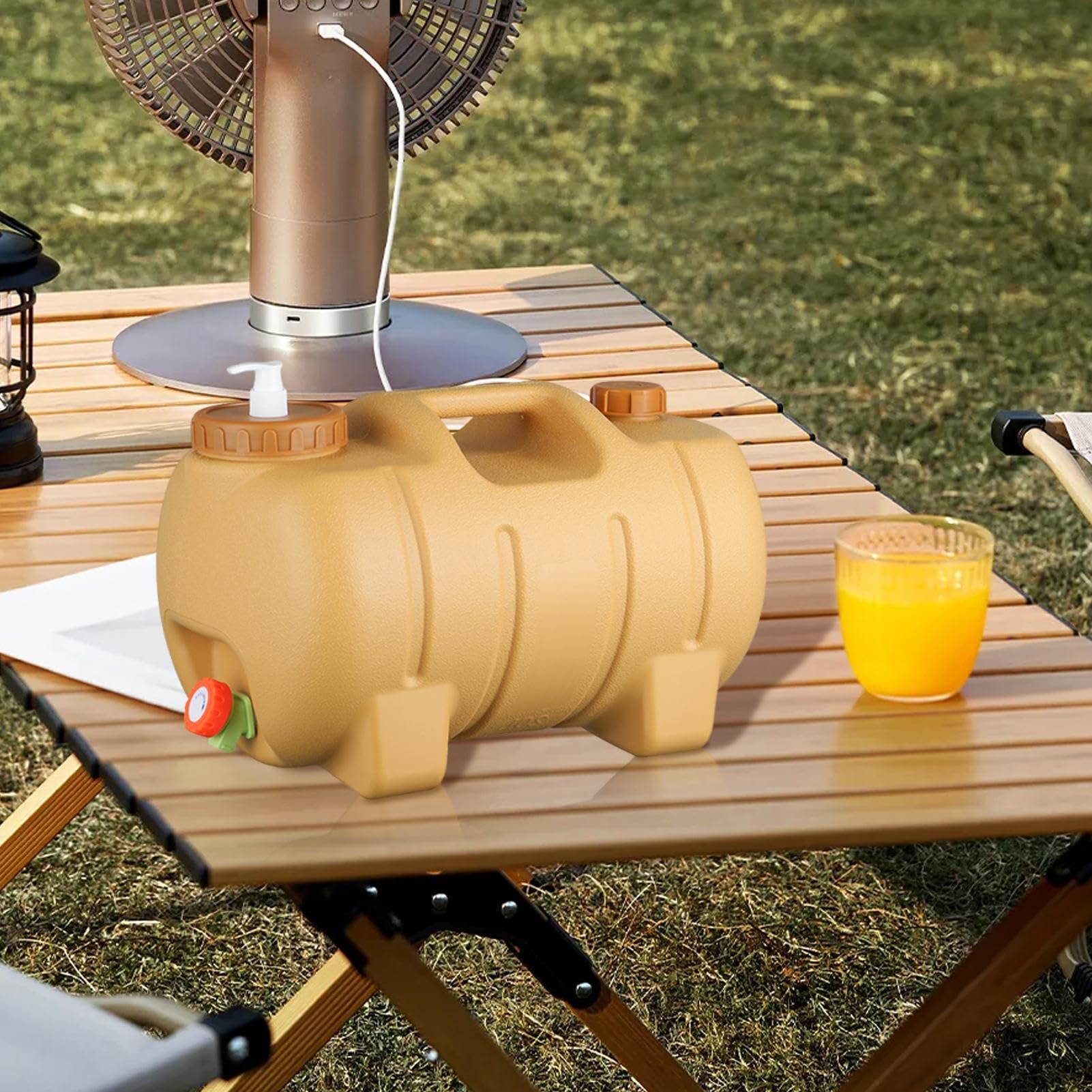 Wassertank für Camping | Tragbarer Wasserbehälter 20 l mit Wasserhahn, Trinktransporter, wiederverwendbar, in Schweineform, für Familien, Freunde und Sportler