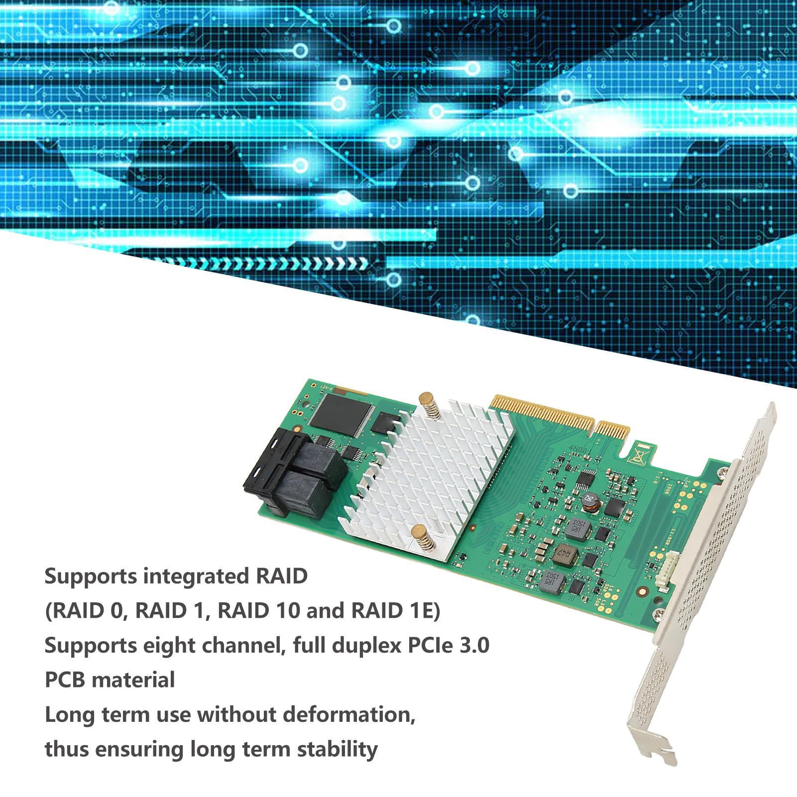 Karta LSI SAS3008, 8 Portów 12 GB/s PCIE 3.0 Smart Array, D3307-A12 LSI SAS3008 9300-8i 12 GB Karta RAID
