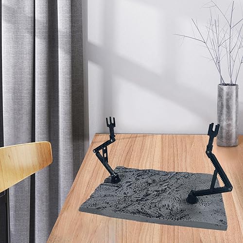 Miniatura 7 de Action Hobbies - Soporte de muñeca con base de 3 cabezales, flexible, resistente, práctico, reutilizable, ajustable, portátil, accesorios, negro