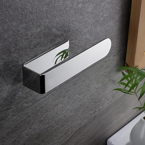 Miniatura 22 de Taozun Toallero adhesivo – Toallero de mano para baño, toallero de acero inoxidable montado en la pared, soporte para toallas de invitados de 12