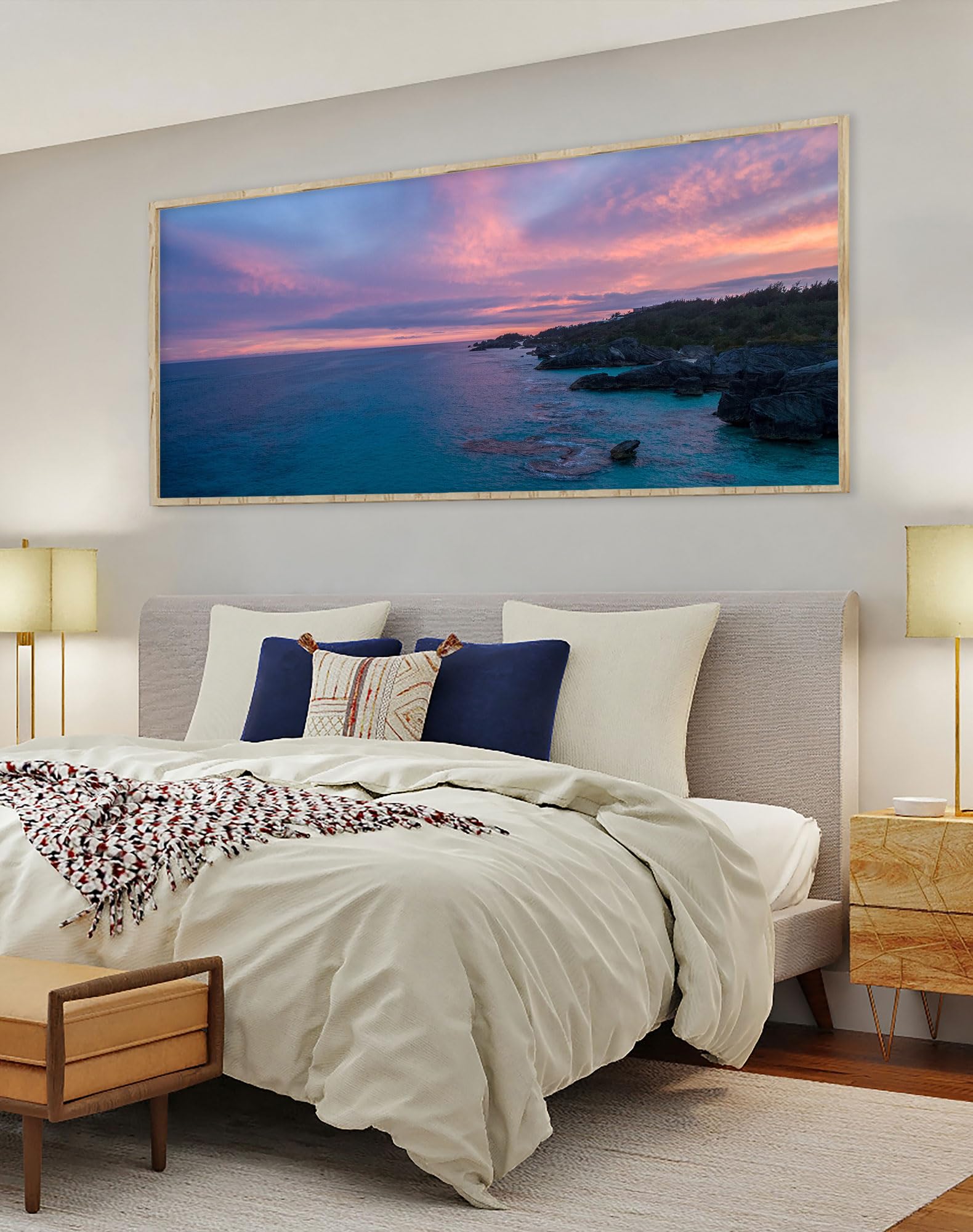 Instarry 5D Diamond Painting Grandi Dimensioni Cielo Oceano Artigianato Decorazione per Casa e Pareti 120x60 cm