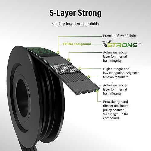 Miniatura 7 de Correa serpentina KBR-5040362 para Toyota Yaris Mazda Protege Acura Integra Echo 626 Protege5 Supra Ford Sonda Millenia MX-6 MR2 Nissan Stanza MX-3