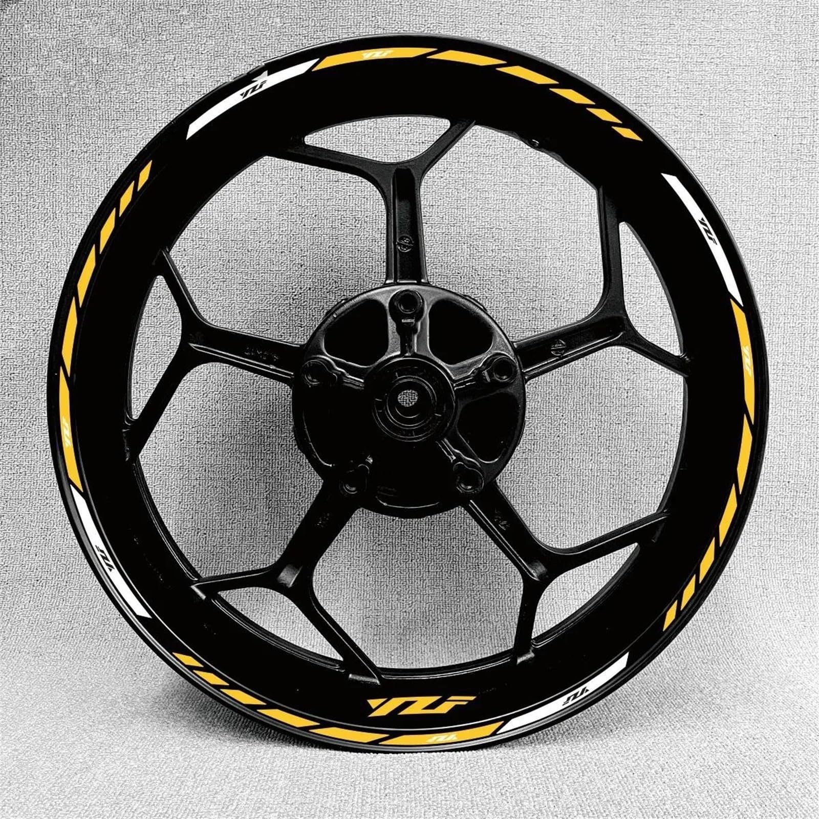 Stickers Motorcycle Accessories Wheel Stickers Reflective Rim Motorbike Waterproof Decals for Yamaha MT-09 MT09 MT07 MT10(Style 6)