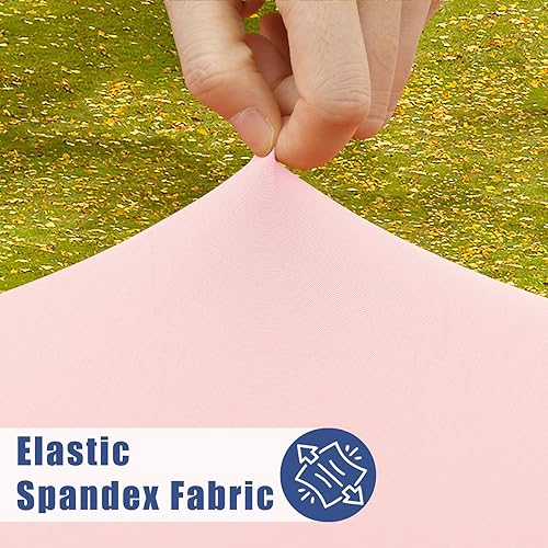 Miniatura 99 de Paquete de 4 manteles rectangulares de elastano de 6 pies, elásticos y ajustables para pícnic, elásticos y lavables para exteriores, campamentos