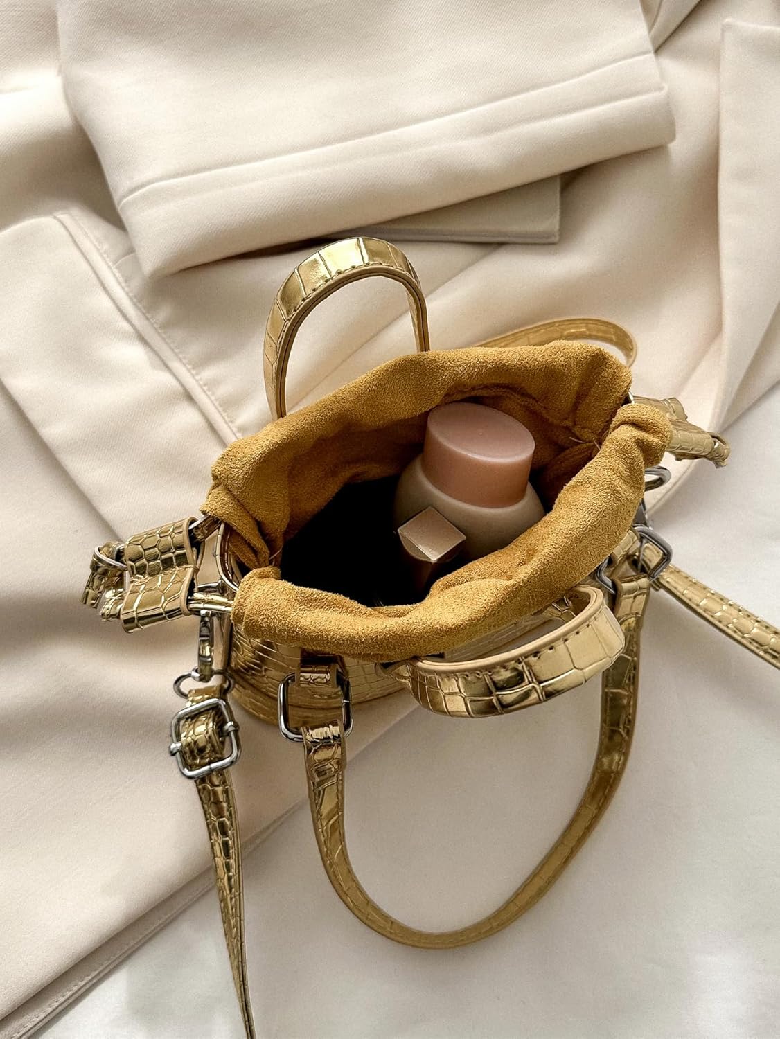 GORGLITTER Women's Mini Purse Y2K Metallic Crossbody Bags Evening Party Clutchs Formal Handbag Purses - Image 2