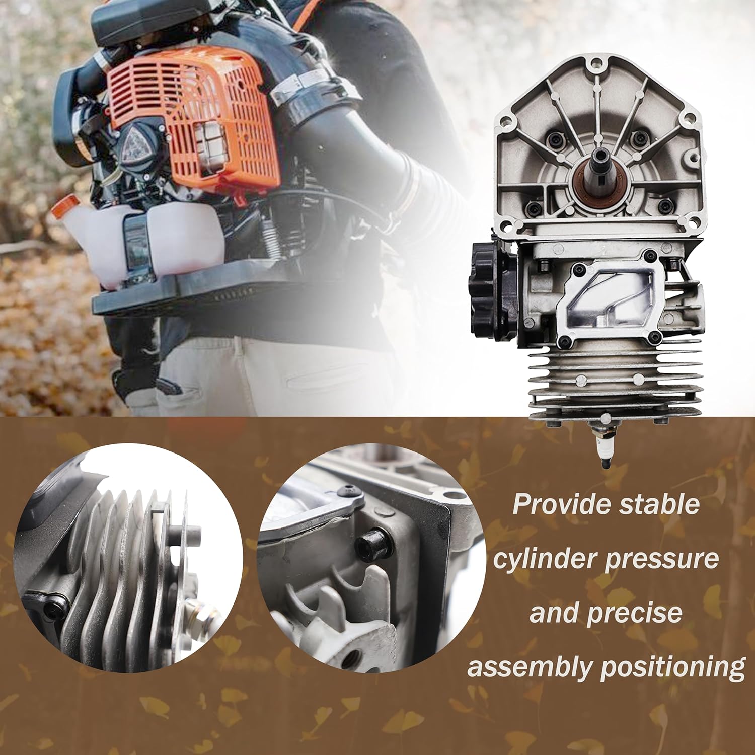 SB1127 Cylinder Short Block Compatible with Echo PB-8010 PB-9010 Backpack Blower Replace PB-8010,PB-9010,SB1129,SB1127