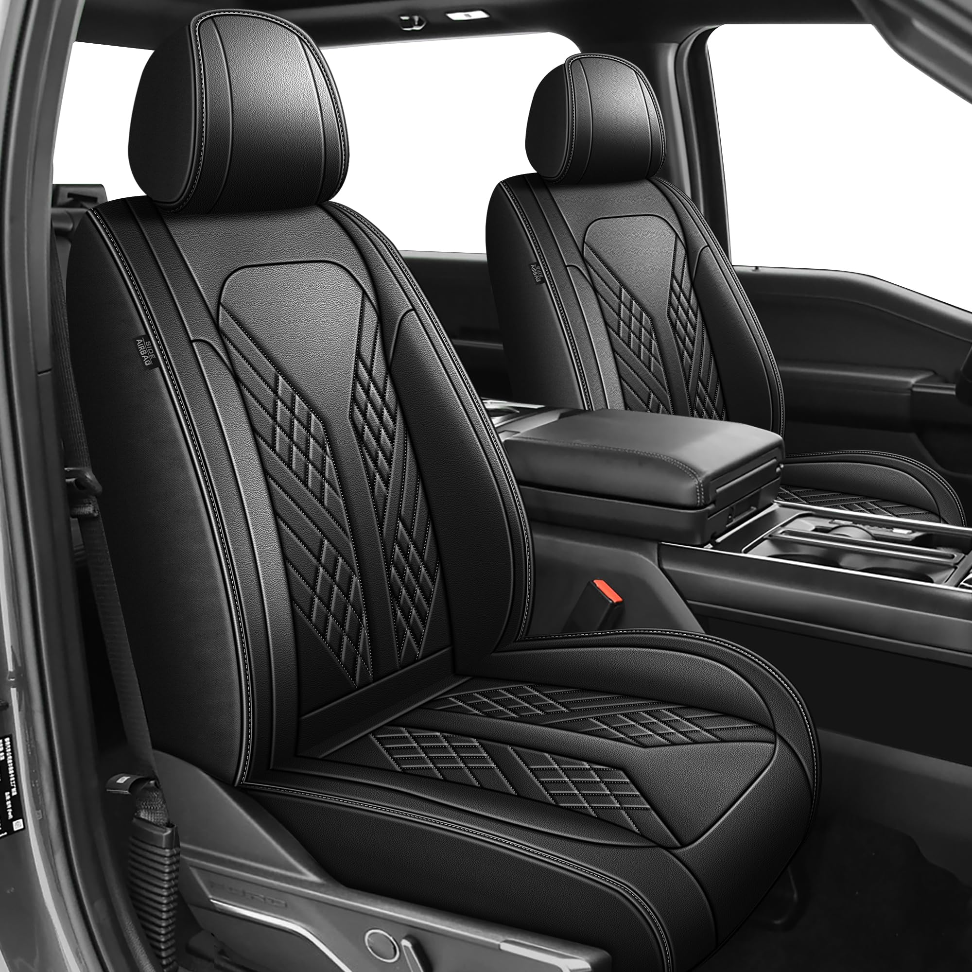 JIAMAOXIN Full Set Faux Leather Seat Covers