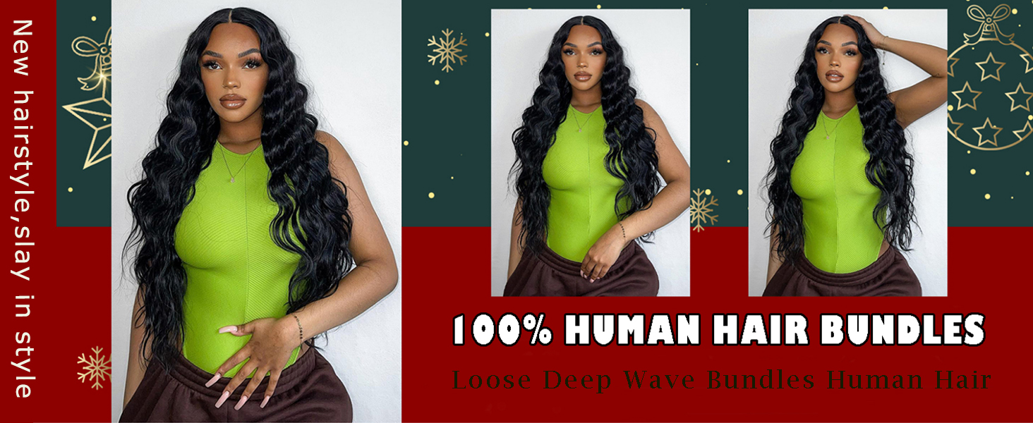 Amazon.com : Brazilian Loose Wave 4 Bundles 18 20 22 24 Inch 