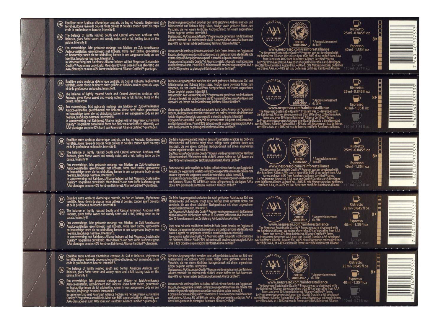 Nespresso OriginalLine: Roma, 50 Capsules - [EU Import]