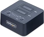 StarTech Dock de duplication/clonage SSD NVMe 1:1 m.2, 90 Go/min, USB-C 3.2 20 Gbps | Copieur autonome, sans hôte, double baie, secteur par secteur, M-Key PCIe, compatible avec dissipateurs thermiques, 4Kn, LED SMART, refroidissement passif