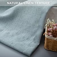 Vista 287 de Orange Linen Curtains 72 Inch Length for Living Room 2 Panels Set Back Tab Loop Pocket Semi Sheer Copper Brown Burnt Orange Curtains for Bedroom