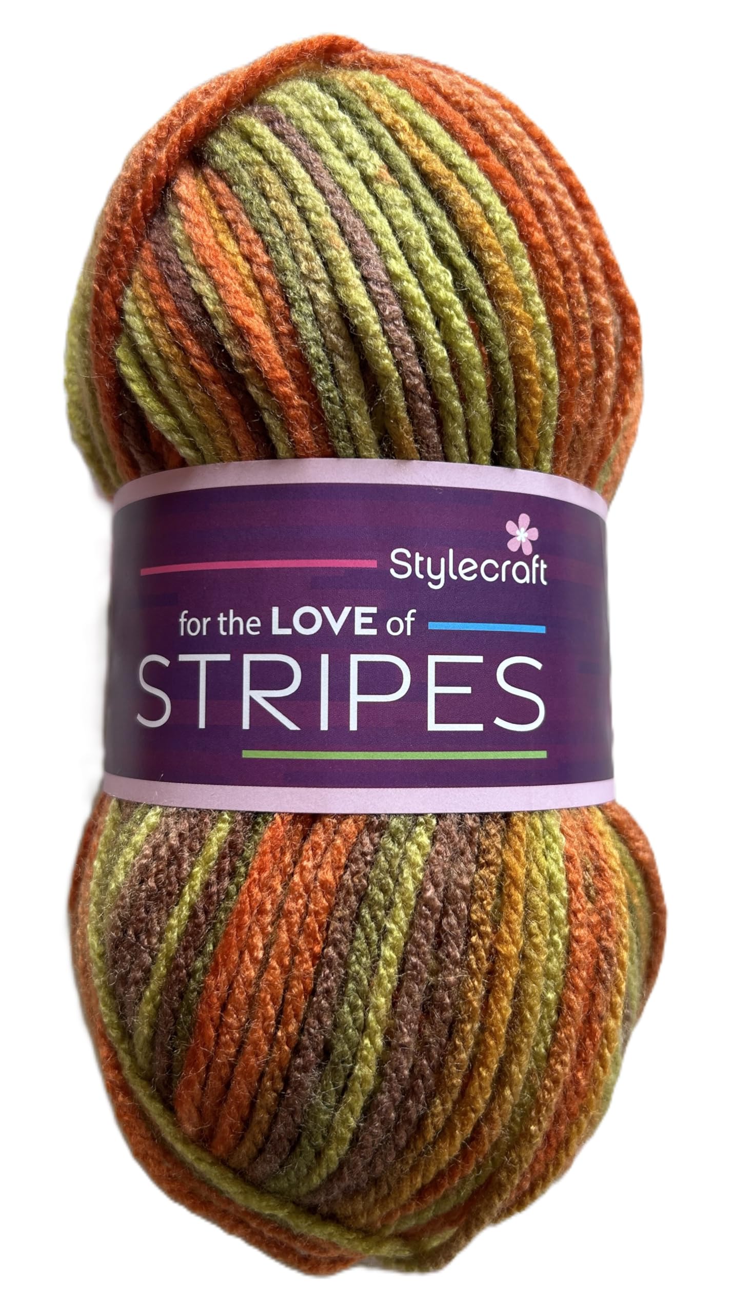 Stylecraft 'for The Love of Stripes' Chunky 100g Yarn (1960 Aperol Spritz)