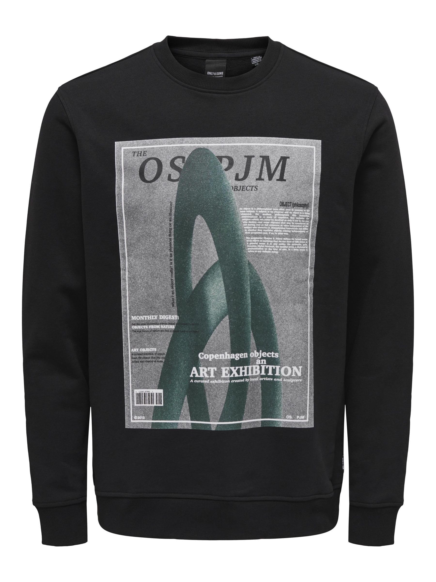 Only & Sons ONSTODD REG PHOTOPRINT CREW NECK Sweatshirt Erkek