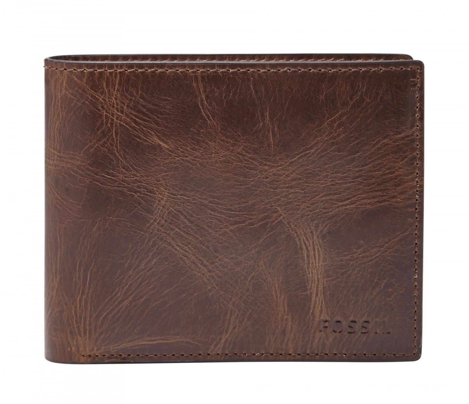 FOSSILMen's Derrick Leather Bifold wallet 11.7 cm L x 2.5 cm W x 9.5 cm HLeather Working Group