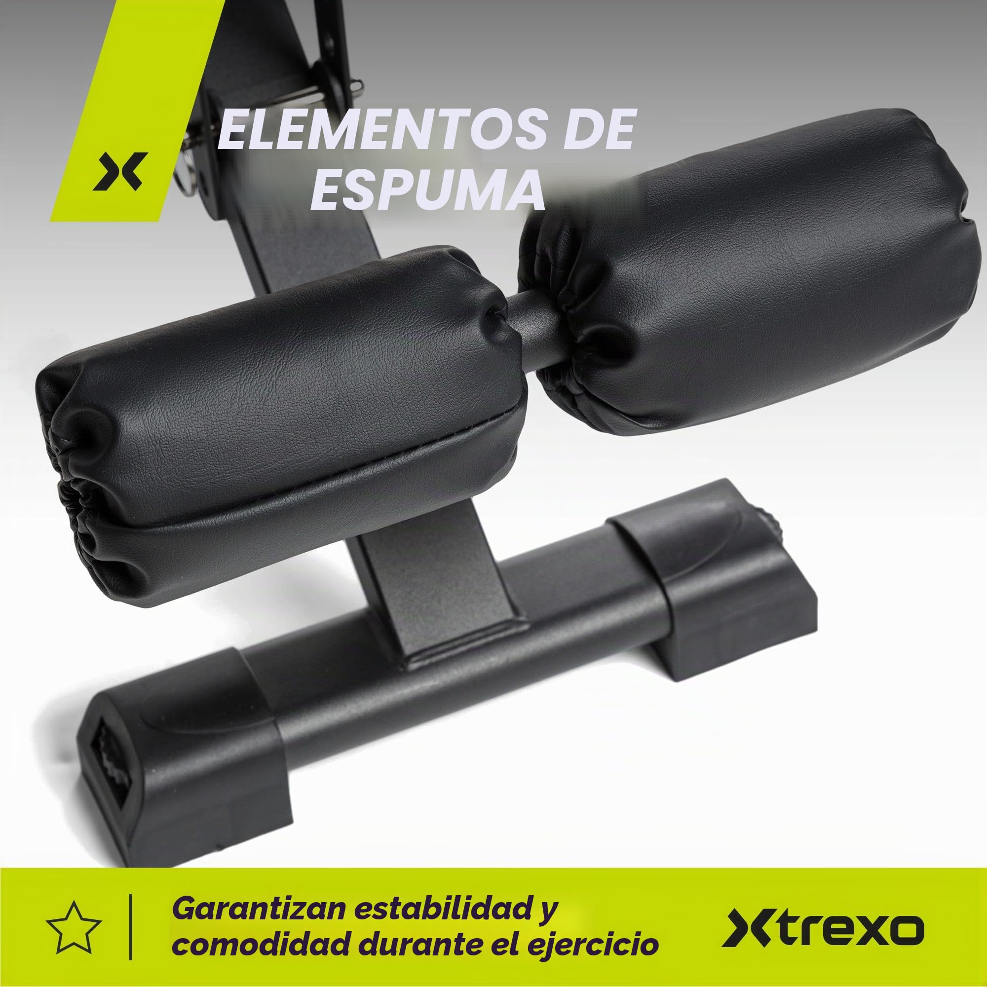 TREXO Banco Musculación Multifuncional | Banco de Musculacion con Ajustable Construcción de Acero | Carga Máxima de hasta 150/300 kg Banco de Pesas per Gym y Ejercicio en Casa Negro