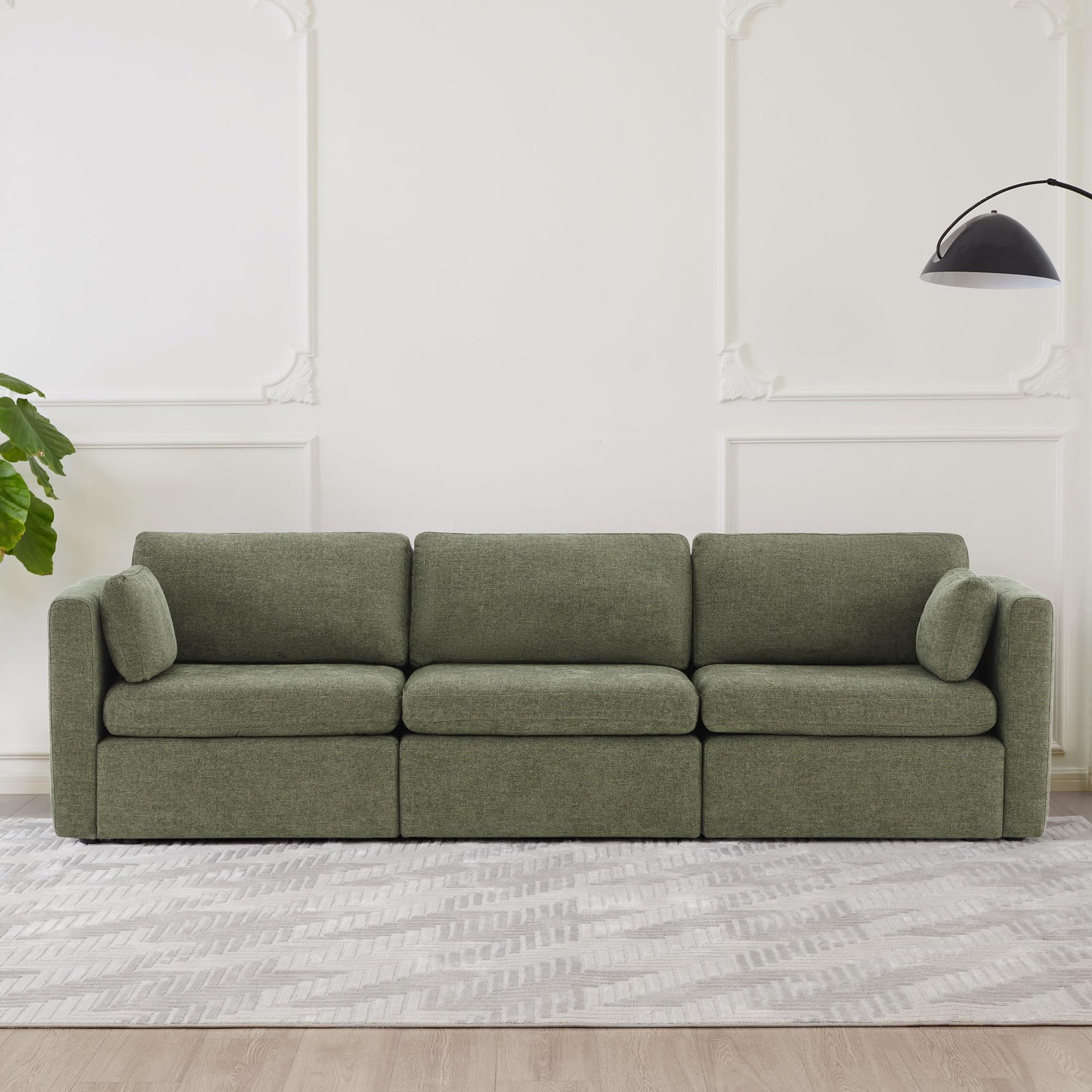 CHITA Oversized Modular Sectional Sofa Moss Green