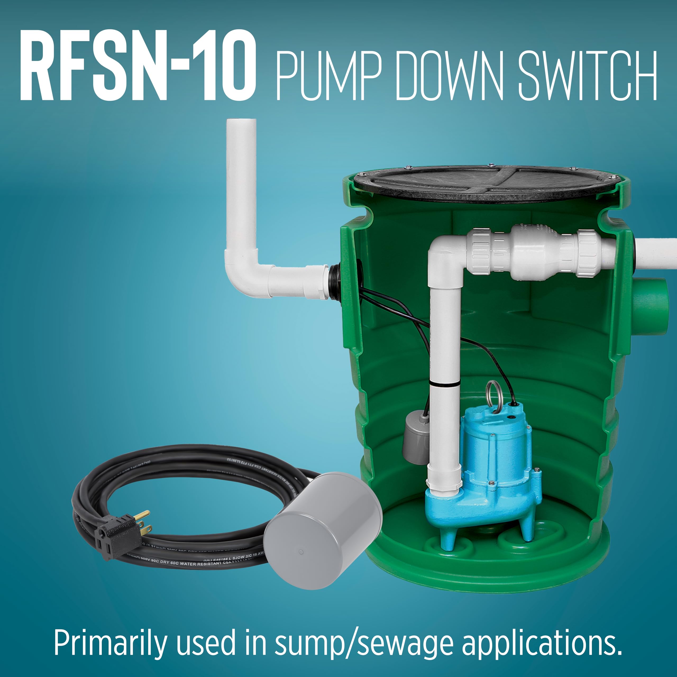Little Giant RFSN-10 115-Volt, Maximum 13-Amp - 1/2 HP, Pump