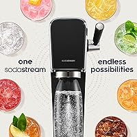 Vista 8 de SodaStream Máquina de agua con gas Art (negro) con CO2 y botella apta para lavavajillas