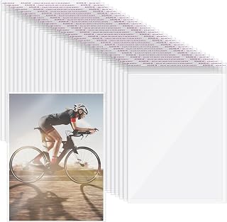 100Pcs Magazine Protectors for Collectors 9.25 x 11.42 inch Clear Plastic Sleeves Regular Comic Book Bags Resealable Cellophane Bags Protective Display for Comic Book Magazines Photos and Documents