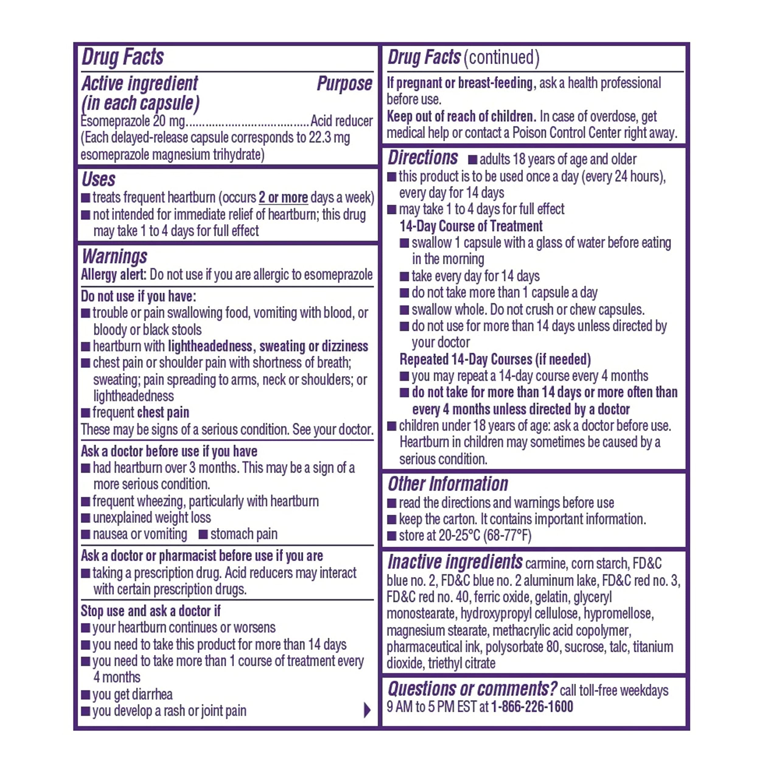 Nexium 24HR ClearMinis Acid Reducer Heartburn Relief Delayed Release Capsules with Esomeprazole Magnesium, 42 Count — Amazon image 8