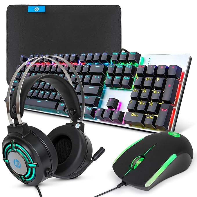 Amazon.in Buy HP PC Gaming Keyboard and Mouse Combo, RGB Backlit Wired