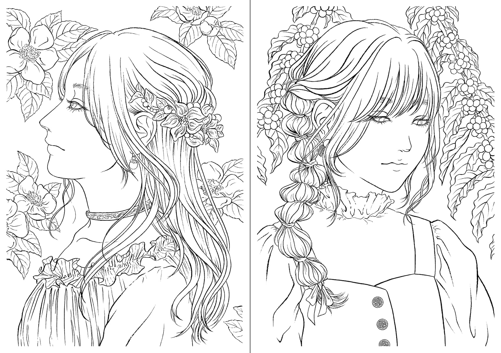 Amazon.co.jp: kaiteki ART 水彩塗り絵BOOK vol.1 線画9枚