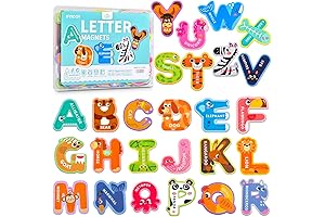 Cute Colorful ABC Refrigerator Magnets Baby Learning Toys Kids Spelling Games