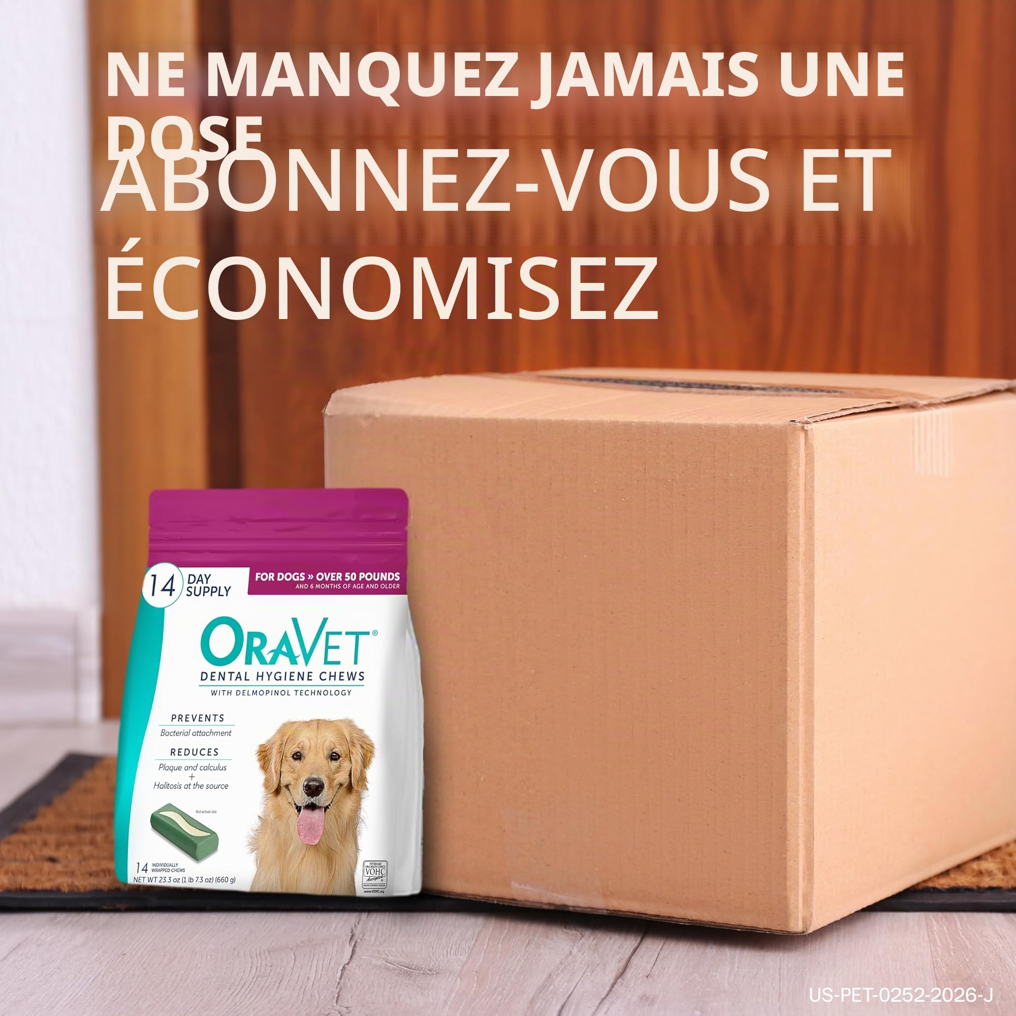 Oravet YYOJ - Hygiène Dentaire à mâcher pour Chiens de Taille Moyenne