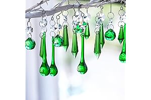 Crystal Teardrop Ornaments Enhance Lighting Decor