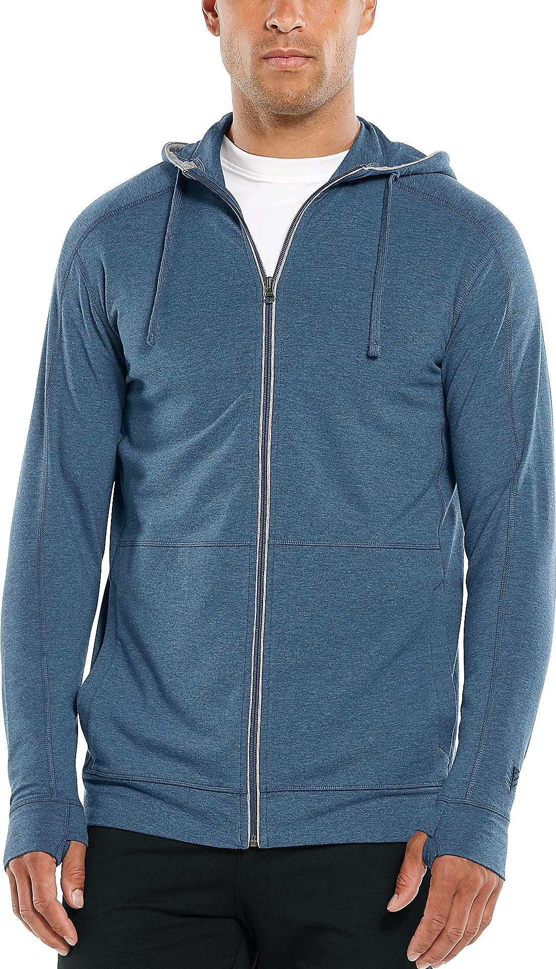 Buy UPF 50+ Men's LumaLeo Full Zip Hoodie Sun Protective Online at