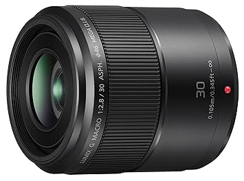 PANASONIC LUMIX G Macro Lens, 30MM, F2.8 ASPH, MIRRORLESS Micro Four Thirds, MEGA Optical I.S, H-HS030 (USA Black)