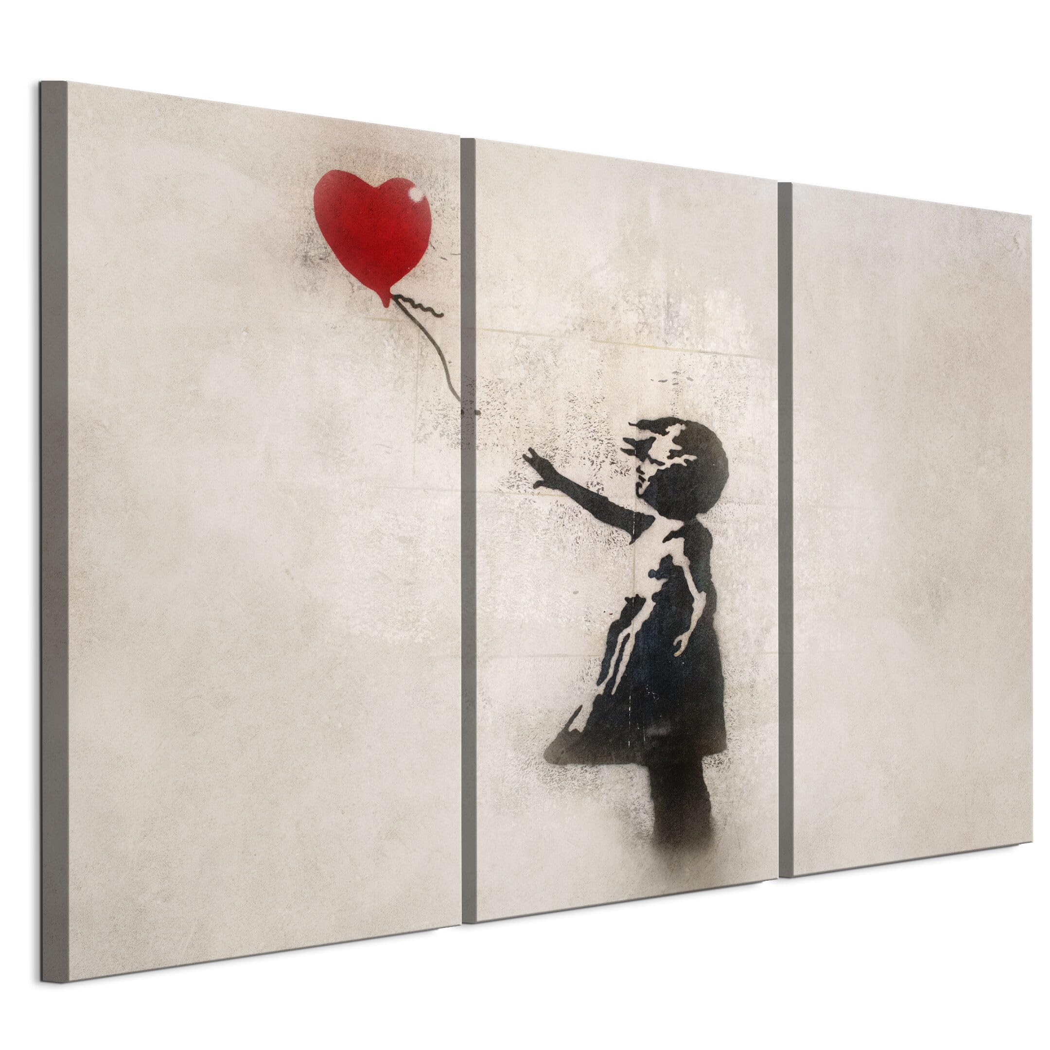 LUMASOUL Quadri Moderni Soggiorno - Quadri Camera da Letto Motivo Natura - Poster da parete con cornice in legno e telaio - Stampe da Parete 120x80 cm Banksy