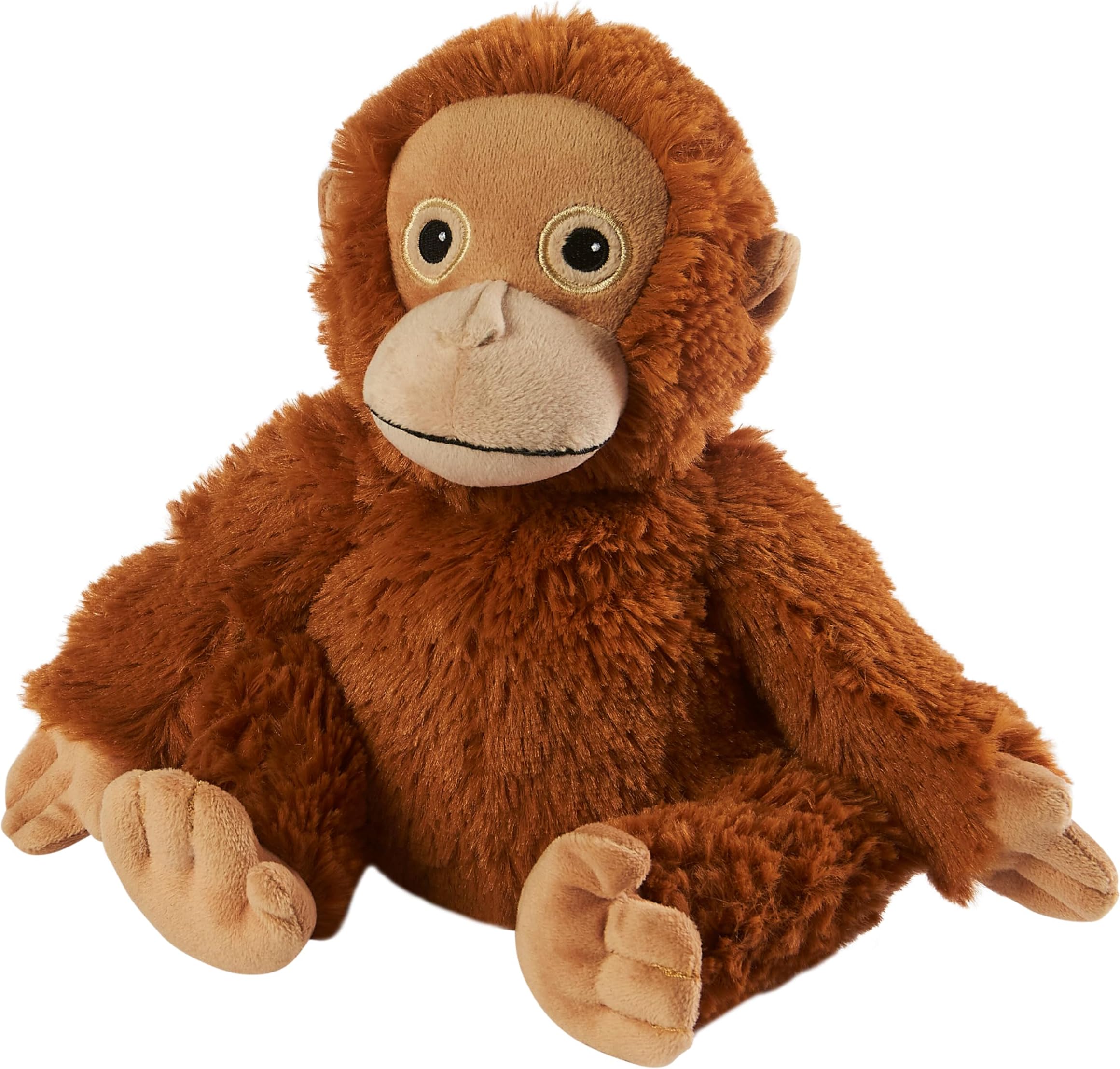Warmies Orangutan Plush Weighted Teddy with French Lavender Scent, Microwavable for Anxiety and Relaxation Junior Size, Hot or Cold Plush Heat Pad