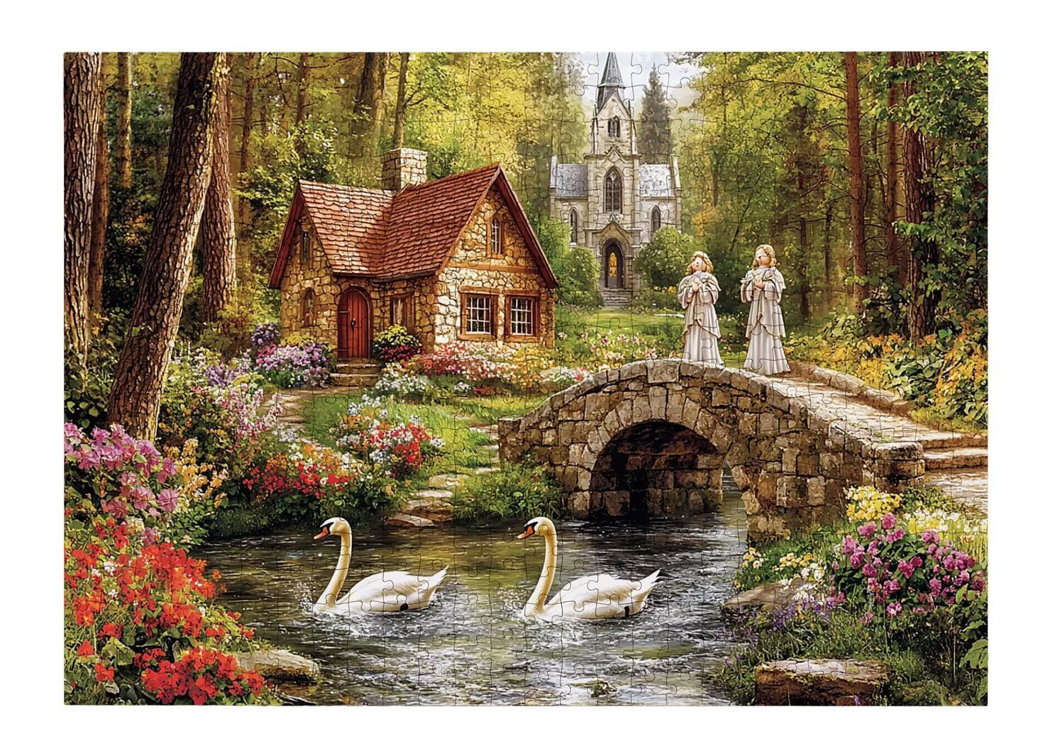 Puzzle 1500 Pezzi, Puzzle Foresta per Adulti, 87x57cm, Compact Box -4462