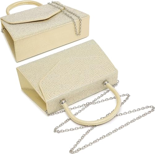 Miniatura 6 de Dasein Bolso de noche para mujer, embragues de fiesta, bolsos de boda, cóctel, baile de graduación, bolsos con purpurina esmerilada