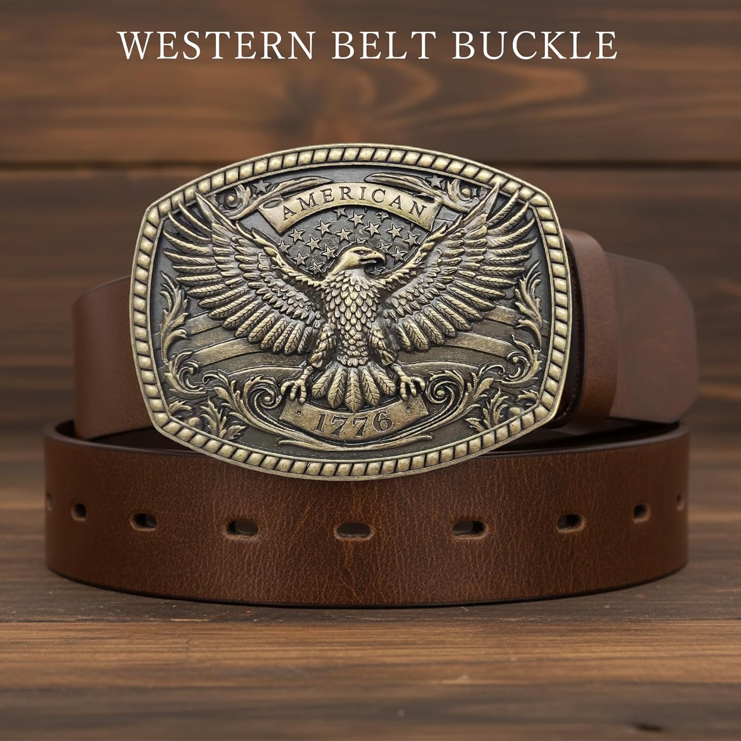 Western Belt Buckle for Men Women - 2026 NEW Eagle Belt Buckles Men Cowboy Belts Buckle Gifts - Image 2