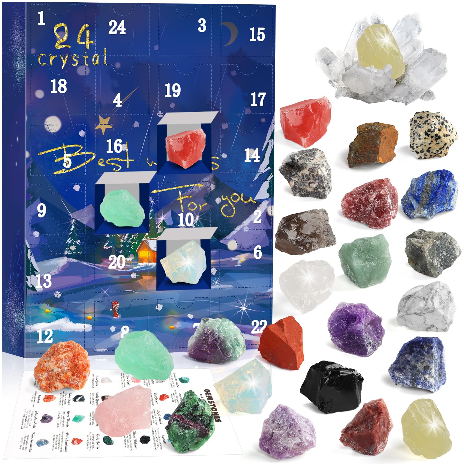 Calendrier De L'avent 2025 Adulte Calendrier De L'Avent 2024 Fee Hoe Cristaux Cadeau De Noël Pour Calendrier De L Avent Pokemon