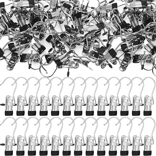 Miniatura 8 de 150 ganchos para botas, ganchos para ropa sucia, ganchos para colgar ropa de acero inoxidable, ganchos portátiles para armario, calcetines de viaje,