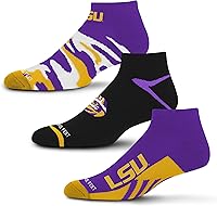 Vista 61 de For Bare Feet Paquete de 3 calcetines tobilleros unisex para adultos de la NCAA Camo Boom