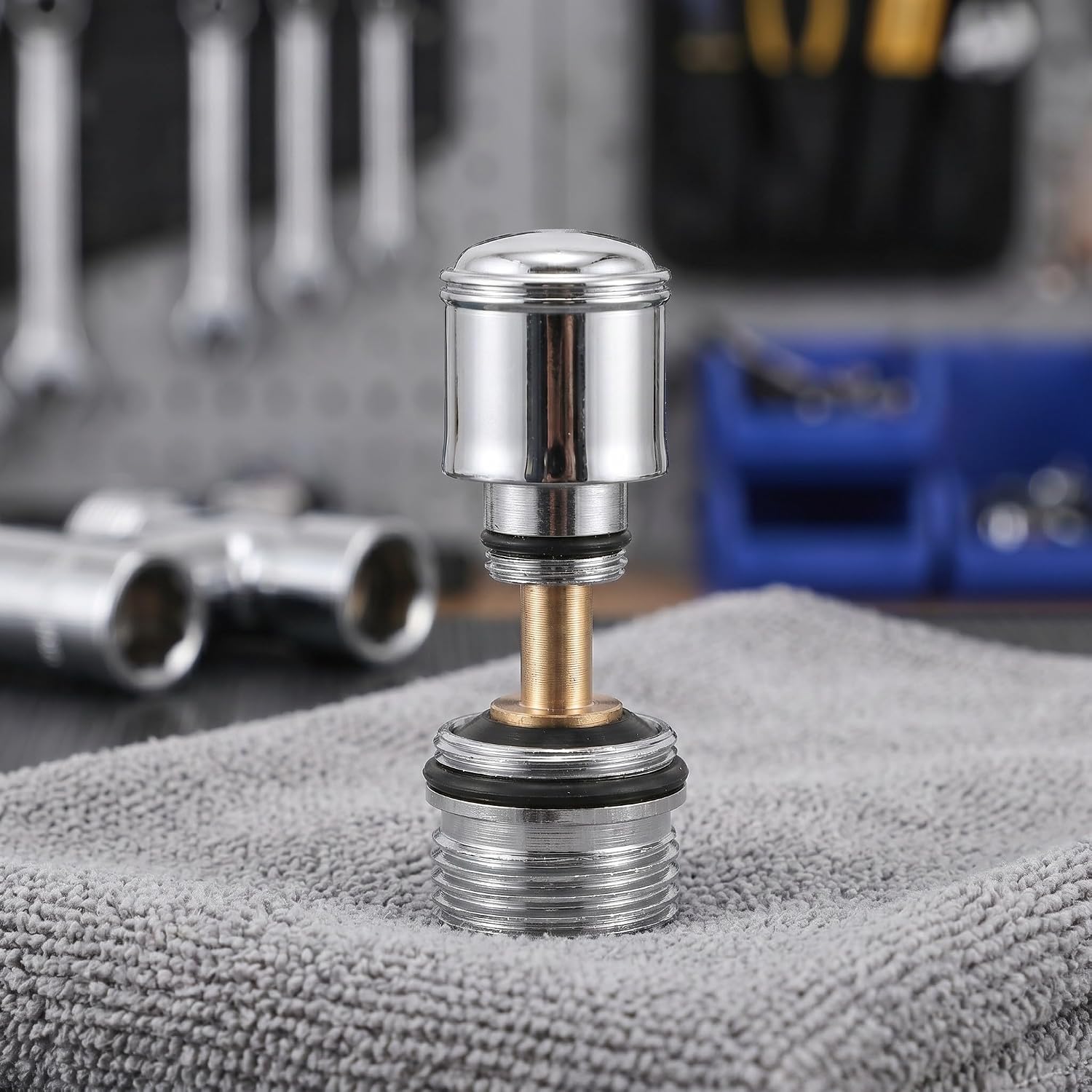 Operitacx Diverter Valve for Tub Shower: Bathtub Lift Up Diverter Insert, Shower Switch Valve with 45mm Pull Rod, Easy Upgrade for Water Tap Bathtub Faucet DIY