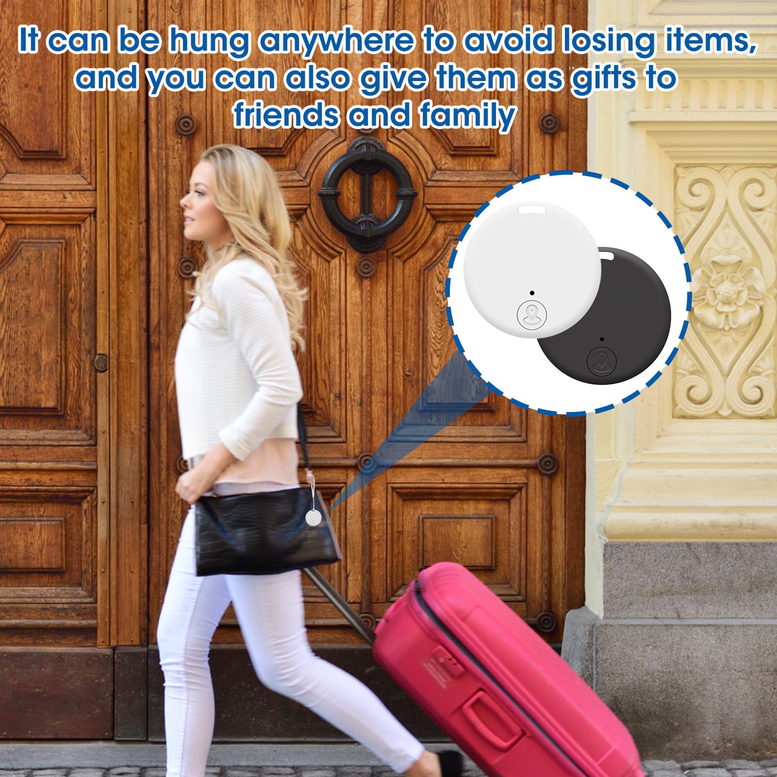 Localizzatore Bluetooth 5.2 Per Chiavi E Oggetti - 2 Pezzi Rosa E Bianco Con App - Foto 3